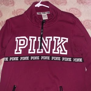 PINK Half Zip Sweatshirt